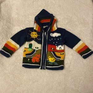 Colorful Kids Hooded Jacket with Fun Patterns